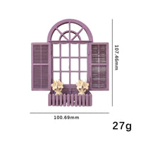 Miniature House Window Realistic Look Dollhouse Window Model Shutter Design
