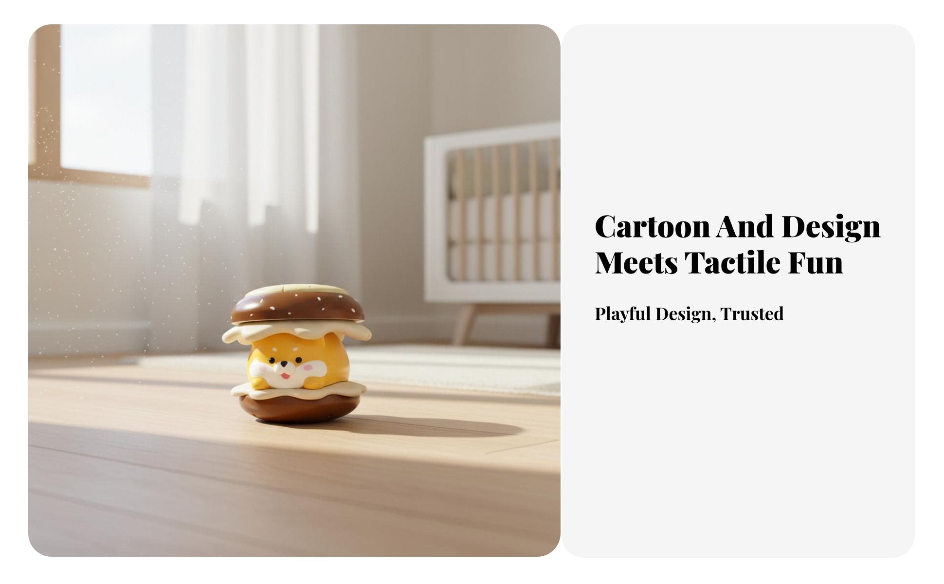 Baby Hand Pat Drum Early Educational Baby Drum Toy Cute Cartoon Design for Home
