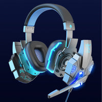 LED Gaming Headset Audio Pickup Built-in Volume Control Wired Gaming Headset 3D Surround Sound Audio Device for Game Enthusiasts