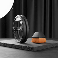 Vinyl Disc Cleaning Clamp Dense Bristles Audio Accessory Tightening Knob