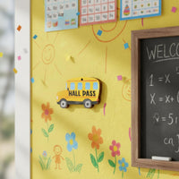6 Pieces Classroom Hallway Pass Easy to Clean for Students