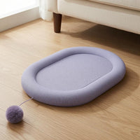 Oval Feline Scratching Board Padded Rim Pet Furniture Long-Lasting