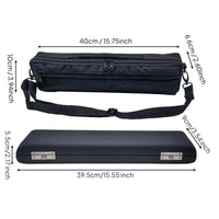 16-Hole Flute Case Portable 16 Hole Flute Case Shielded Musical Equipment for Travel, Performances, Lessons
