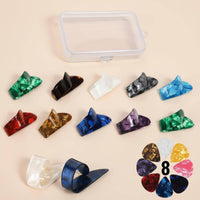 Thumb Pick With Storage Case Guitar Thumb Plectrum Multi-Color for Guitarists