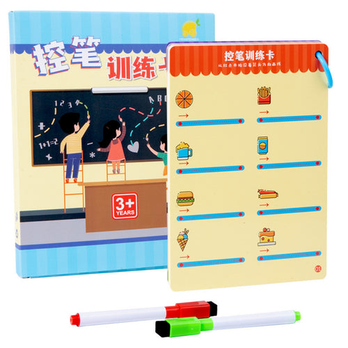Writing Practice Card Book Lined Pages Tracing Card Book Spiral Bound