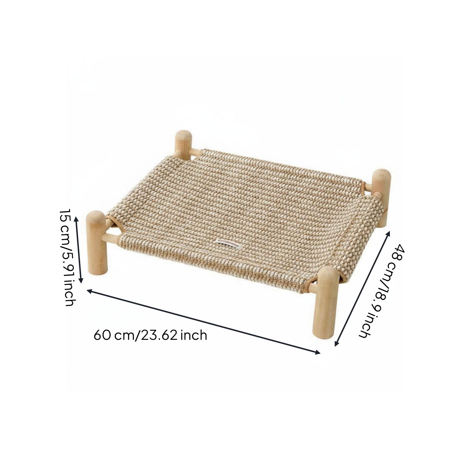 Washable Raised Dog Bed Year-Round Washable Dog Cot Long-Lasting for Medium Dogs