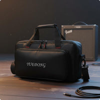 Effects Pedal Bag Accessory Pocket Guitar Pedal Carry Bag Nylon Exterior Padded Gear Carrier for Gig, Rehearsal