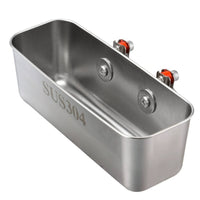 Rail Mounted Box Rigid Stainless Box Marine Angling Supplies for Boat Deck