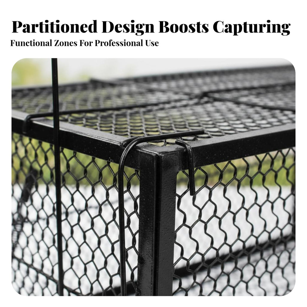 Folding feline enclosure Sensitive actuator wildlife containment unit firmly fastenedresistant fastening mechanism for Garden