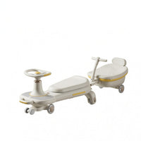 Twisted Push-Along Car Detachable Backrest Child Vehicle Neutral Colors