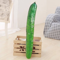 Cucumber Stuffed Toy Pillow Huggable Realistic Super Soft Funny Vegetable Stuffed Toy for Joke, Performance Prop, Sleeping