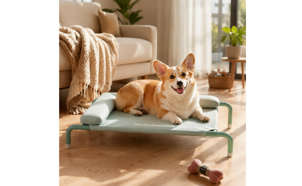 Removable Washable Elevated Dog Bed Easy to Clean Portable Pet Cot Bed Breathable Strong Load Bearing for Indoor