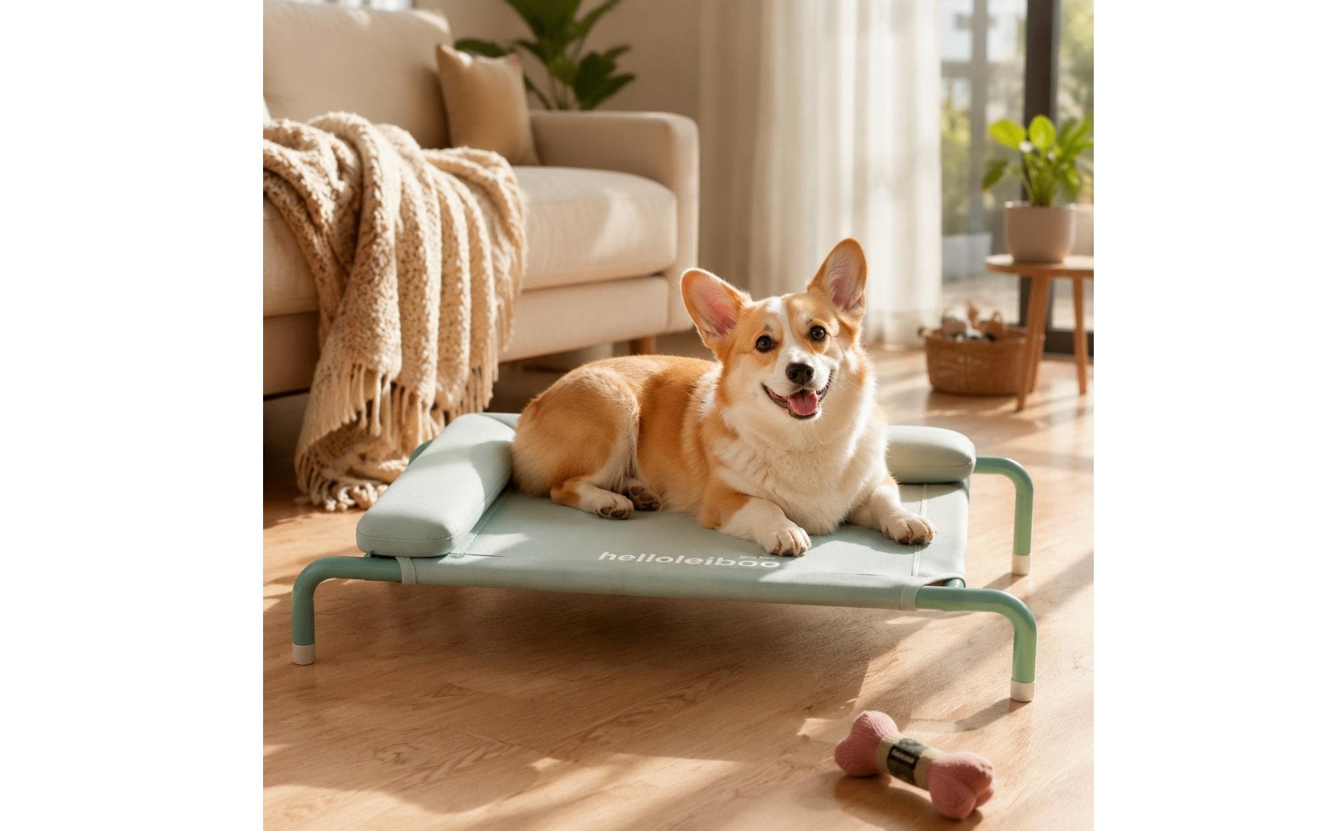 Removable Washable Elevated Dog Bed Easy to Clean Portable Pet Cot Bed Breathable Strong Load Bearing for Indoor