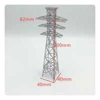 Electric Pylon Model Realistic Design Electricity Pylon Miniature Molded Eyelets