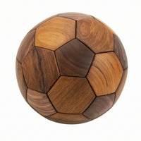Soccer Ball Ornament Decorative Wooden Soccer Ornament No Celebration Decor for Display