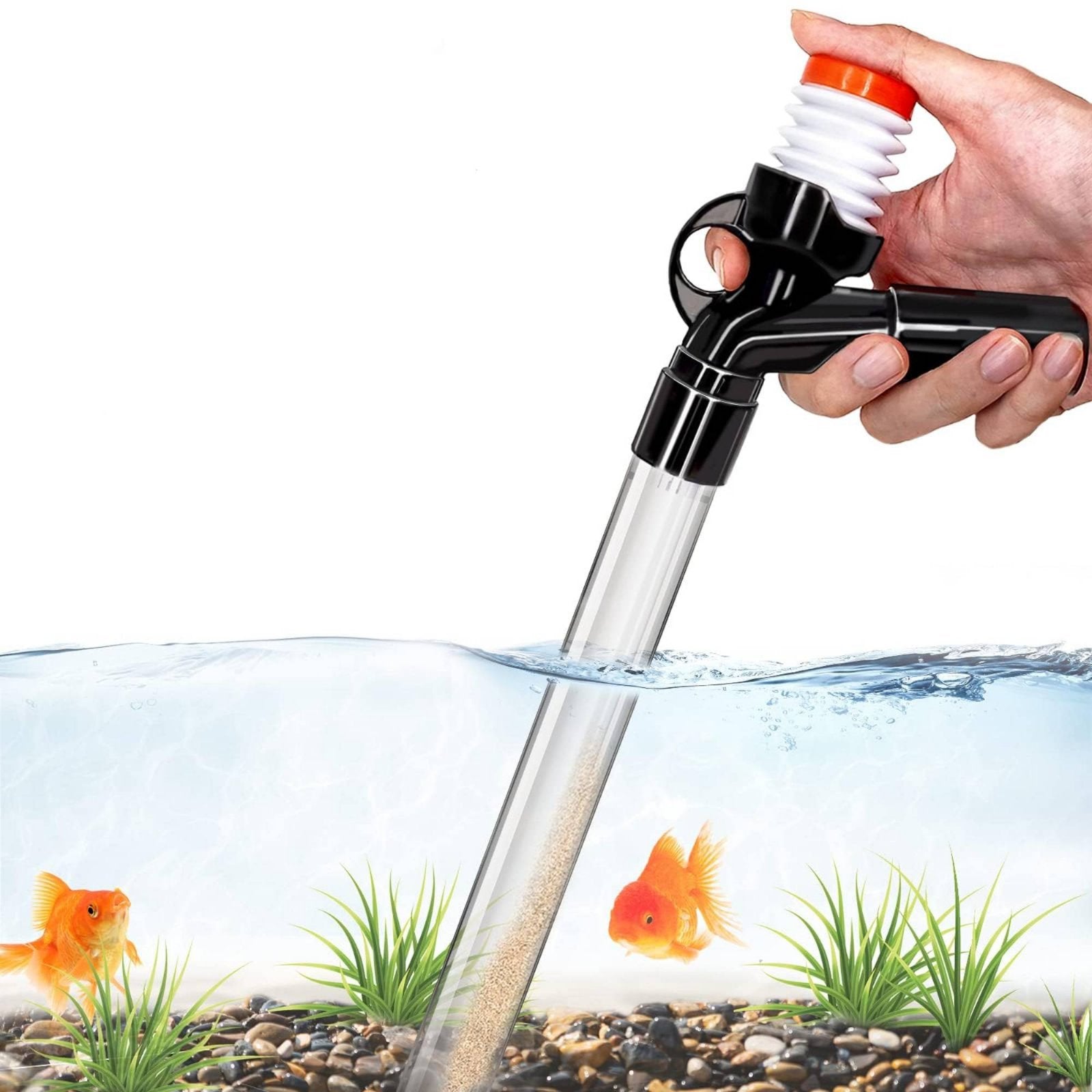 Aquarium Water Changer Debris Removal Hand Pump Siphon Easy to Use