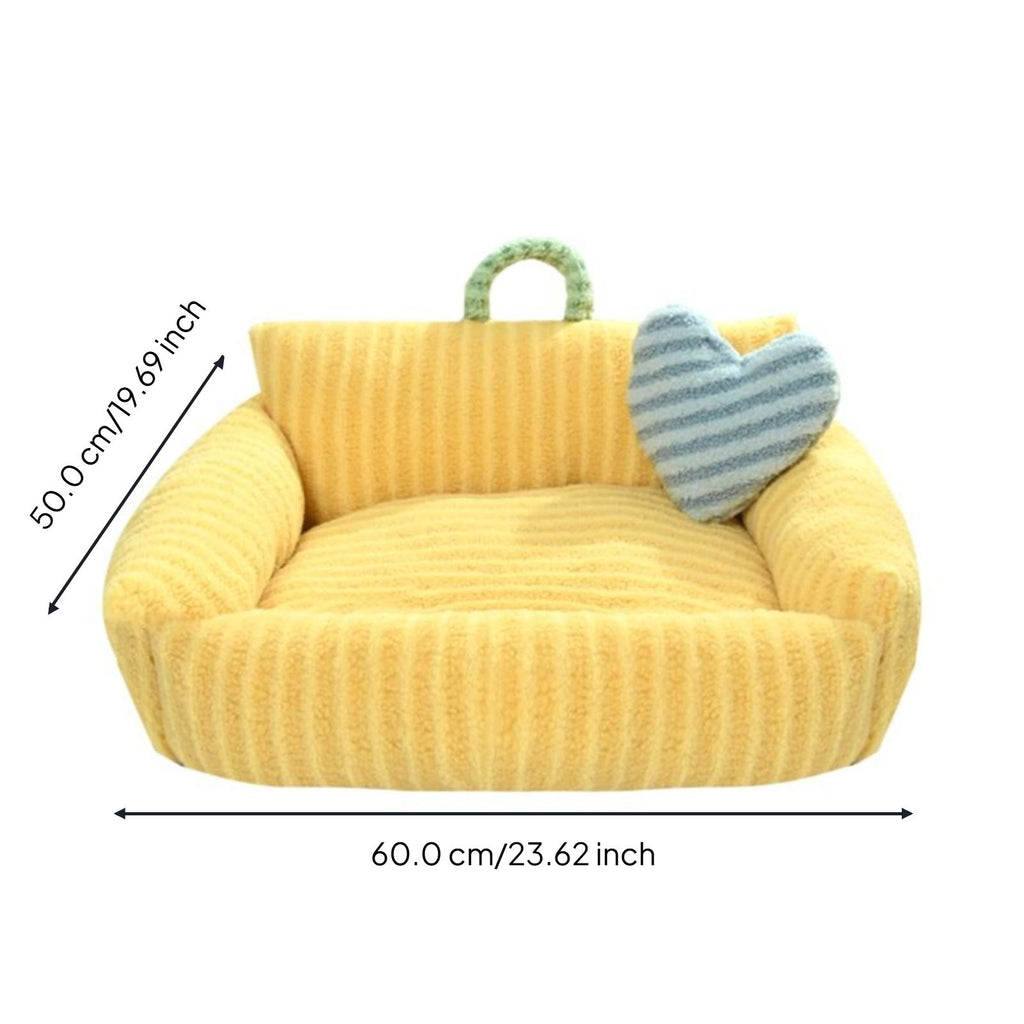 Cat Bed, Soft Washable Pet Sofa Mat, Non-Slip, All-Season