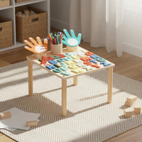 Educational Play Table Cognitive Development Educational Activity Table Sensory Play Number Learning Desk for Classroom, Playroom