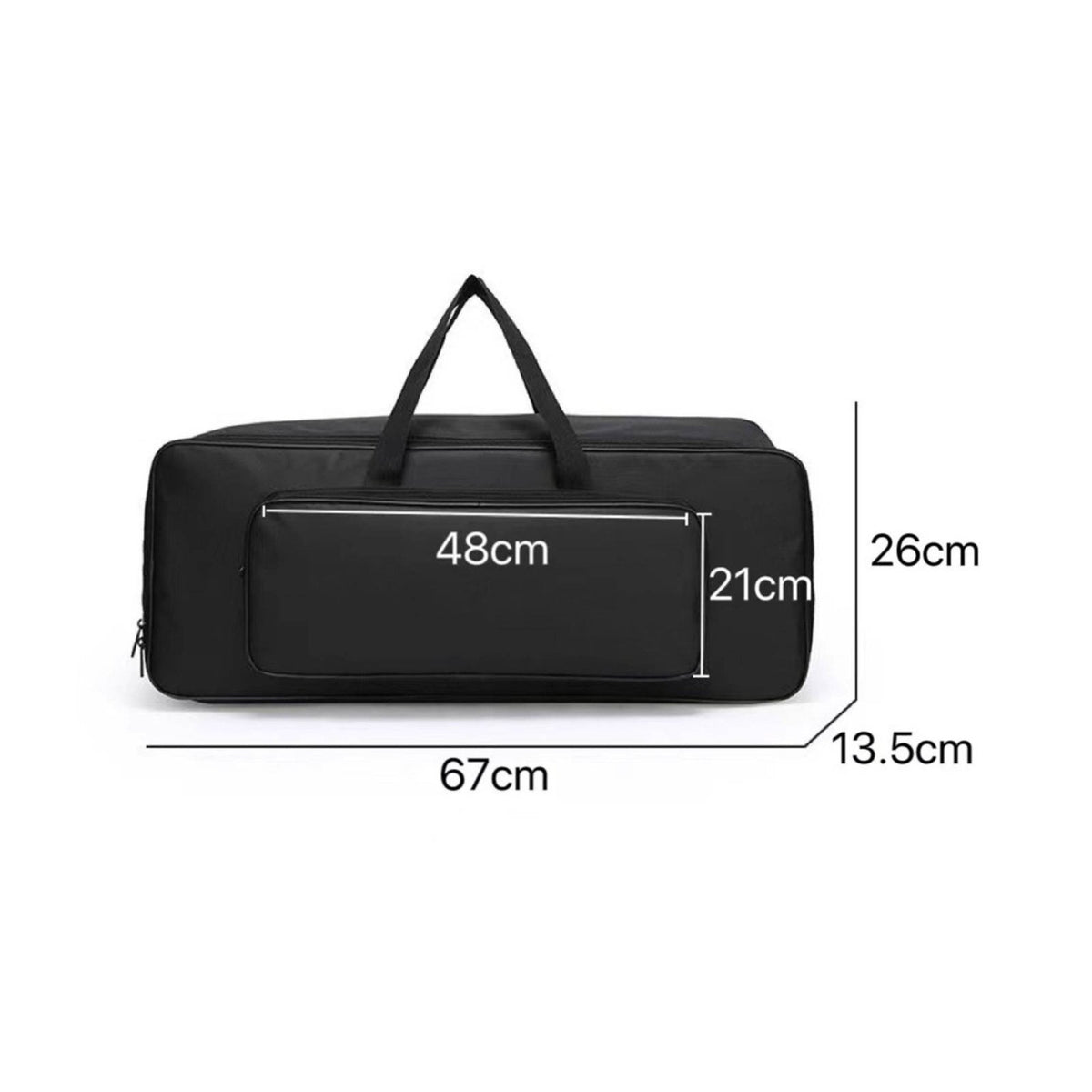 88 Key Keyboard Case Portable Folding Piano Carrying Bag Water-Resistant Musical Instrument Accessory for Travel, Gigs, Storage