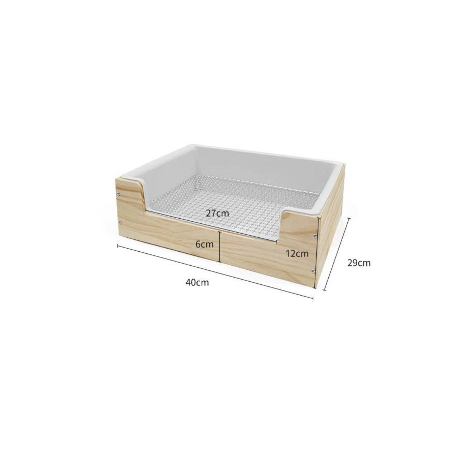 Rabbit Litter Box Fixed in Enclosure Rabbit Litter Pan Easy to Clean