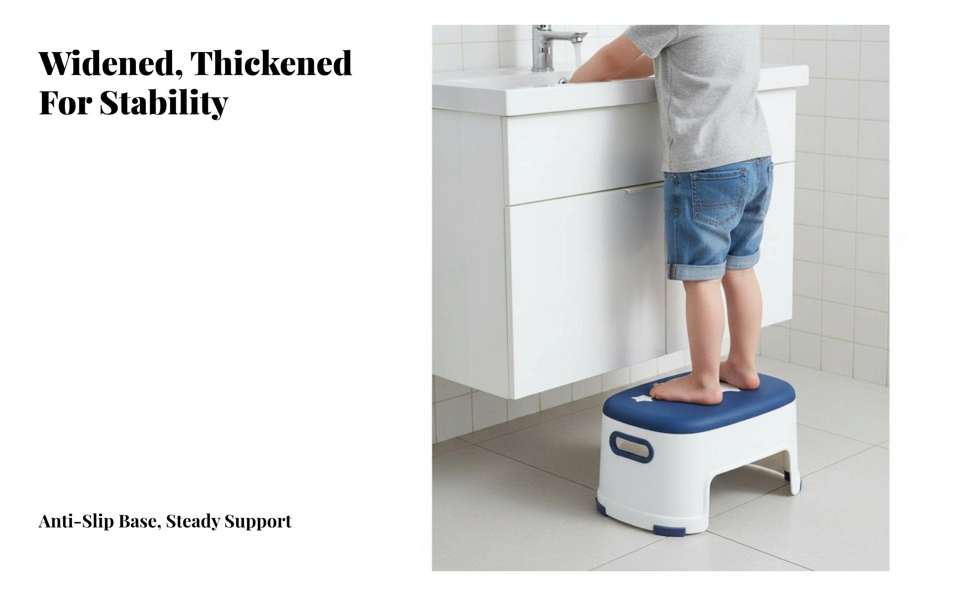 toddler's Stepping Block Anti-Slip Step Stool Strong Load-Bearing for Bathroom