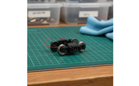 2 Pieces HO Scale Truck Assembly Railway Layout Use 1/87 Coach Truck