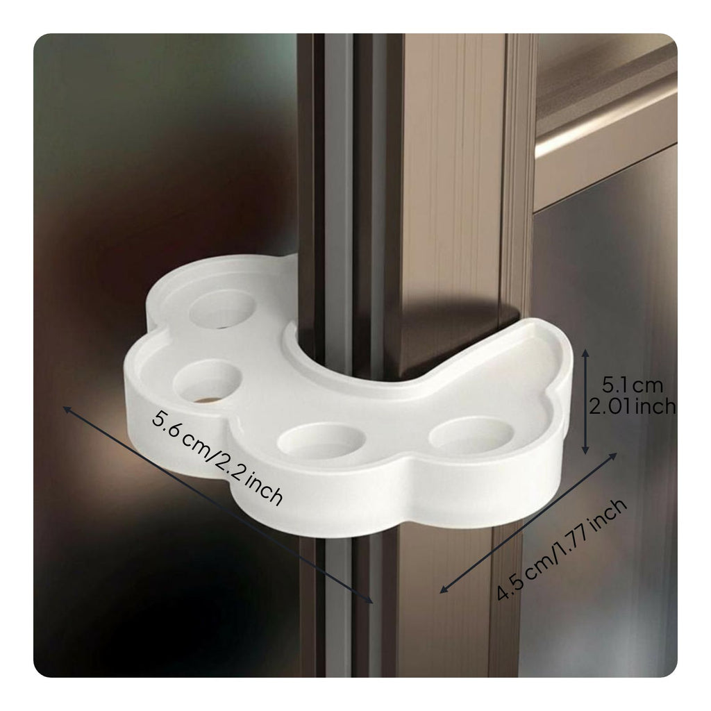 Kid Security Lock, Sliding Door Latch, Adjustable Cabinet Lock, Infant Proofing, Easy to Install, U-Shaped, Childproof Protection