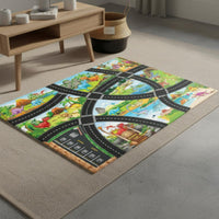 Toy Car Parking Map Sparks Creativity City Road Play Mat Great Gift