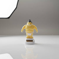 Solar Dancing Sumo Wrestler Figure Auto Swinging Car Accessory for Office Desk