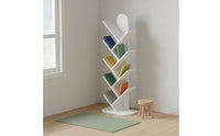 Tree-Shaped Dollhouse Shelf Playhouse Toy 1:12 Scale Book Rack for Collectors
