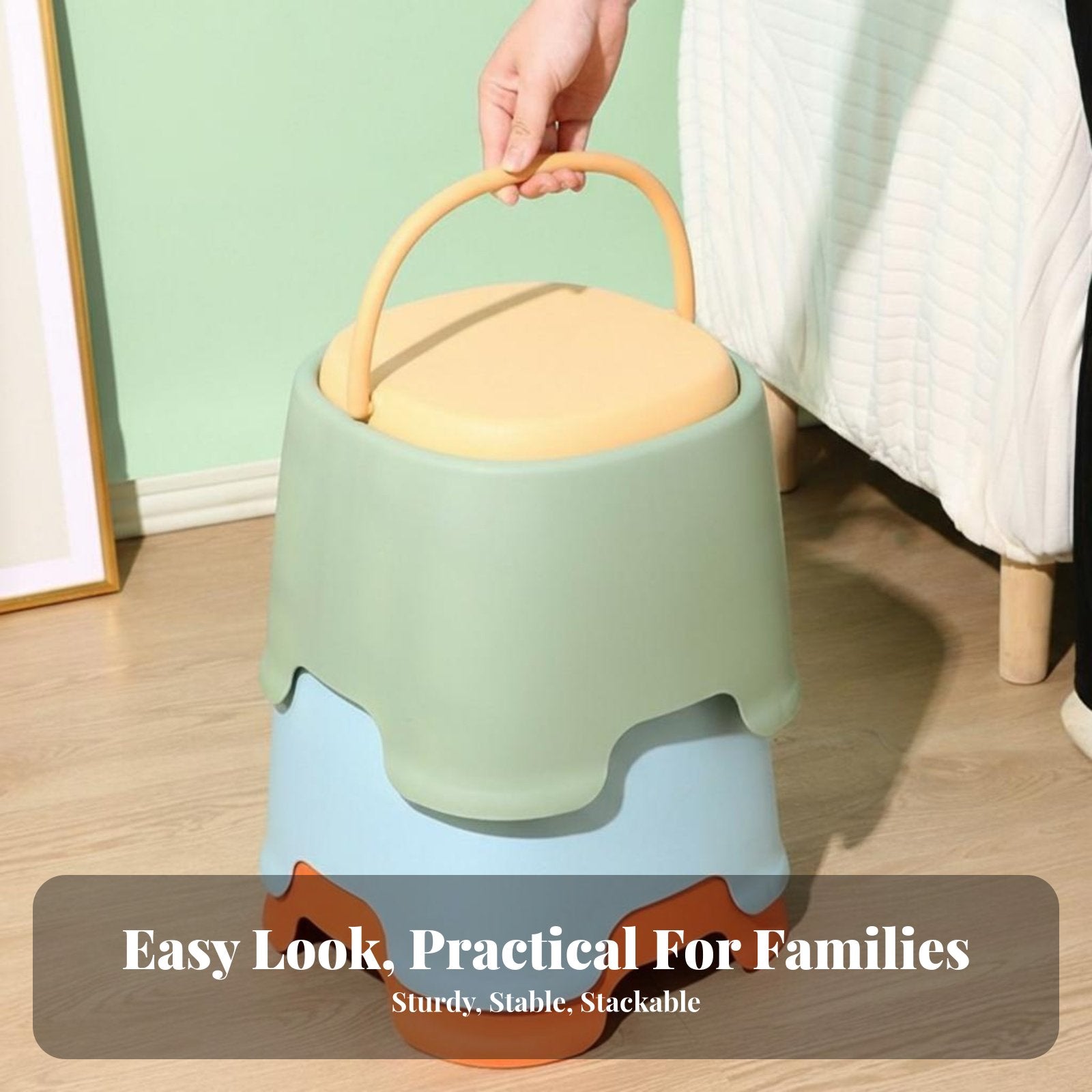 kid's Carry Stool Lightweight toddler's Booster Step Heavy Duty for Children