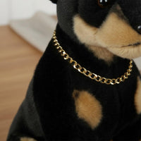 Doberman Stuffed Toy Cuddly Doberman Stuffed Creature Lifelike for Children