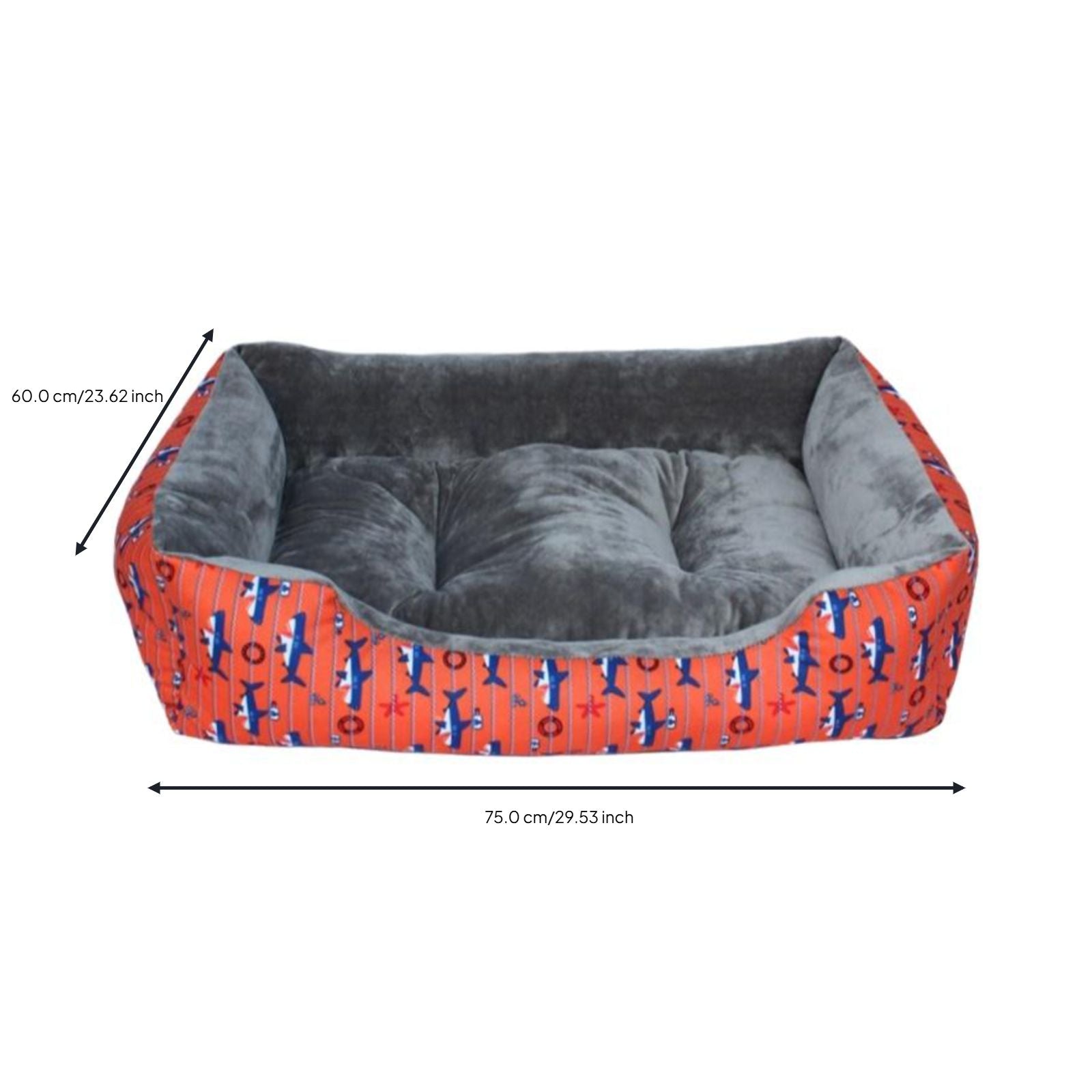 Dog Bed Sofa, Removable Washable Pad, Non-Slip Base