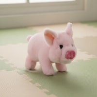 Electric Soft Toy Pig Moving Nose Stuffed Creature Realistic Look for Children
