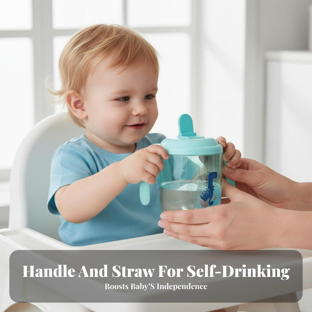 Comfortable Grip Baby Duckbill Cup Safe Infant Water Cup with Scale Easy to Clean for Infants, Toddlers, Mealtime, Nursery, Daycare