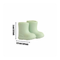 OB11 Doll Shoes Material Silicone Doll Boots Versatile Styling Miniature Rain Boots for Dollhouse