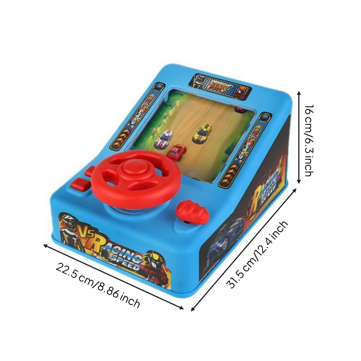 Steering Wheel Race Game With Sound Effects & Music Tabletop Driving Toy