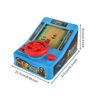 Steering Wheel Race Game With Sound Effects & Music Tabletop Driving Toy