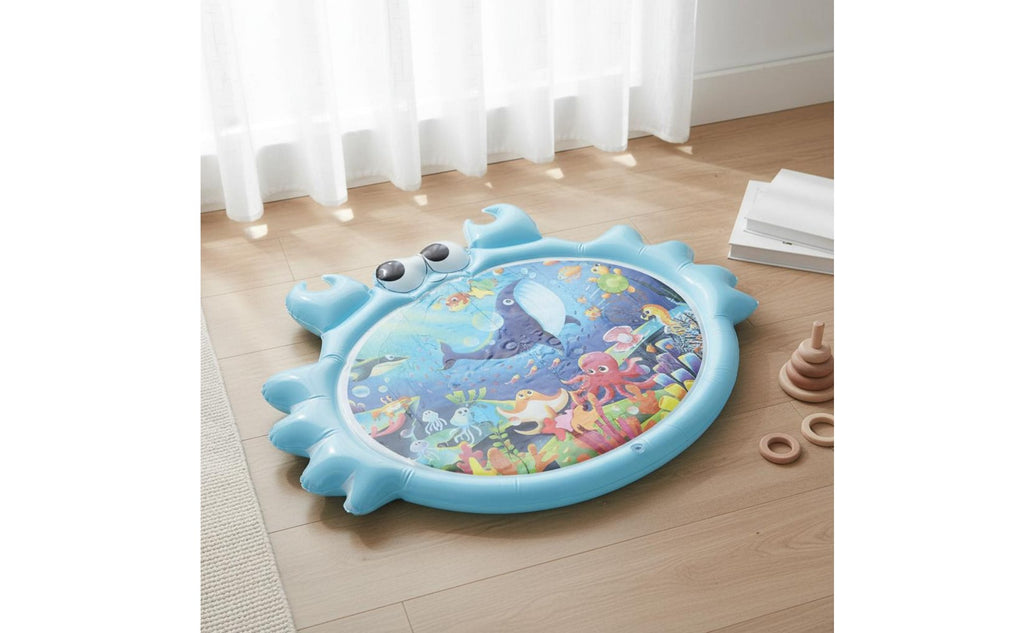 Baby Belly Time Water Mat Watertight Design Infant Toy Easy to Set Up for Indoor