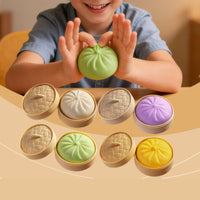 Steamed Bun Soft Feel Baozi Stress Ball Cute Design for Desk, Kids