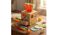 Educational Activity Cube Fine Motor Skills Wooden Activity Cube Educational for Children