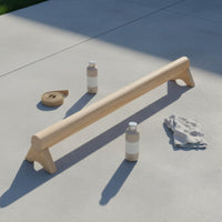 Wooden Balance Beam Simple Modeling Kids Gymnastics Training Beam for Home Gym