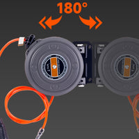 Automatic Retractable Hose Reel Compact Utility Equipment Orange for Garage