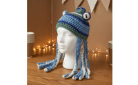 Squid Hat Funny Gift Crochet Tentacle Handmade Mythical Sea Creature for Adults, Skiing