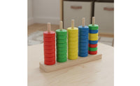Color Sorting Bead Board Hand-Eye Coordination Preschool Counting Board