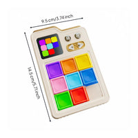 Electronic Slide Brain Teaser Interactive Handheld Reasoning Game ABS Plastic