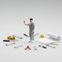 1/64 Scale Painter Figurine Realistic Design Miniature Scene Props