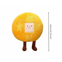 Fortunate Ingot Soft Pillow Squishy Cartoon Wealth Cushion Easy to Clean