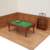 1:12 Scale Billiard Table Refined Workmanship for Scene Setting