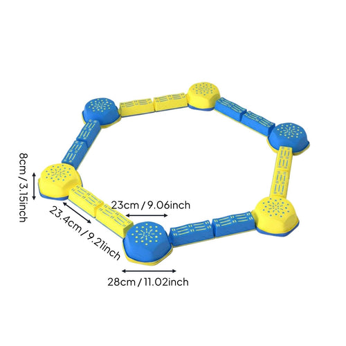 Children's Obstacle Balance Path Portable Kids Stepping Stones Stackable Sensory Stepping Stones for Shared Play